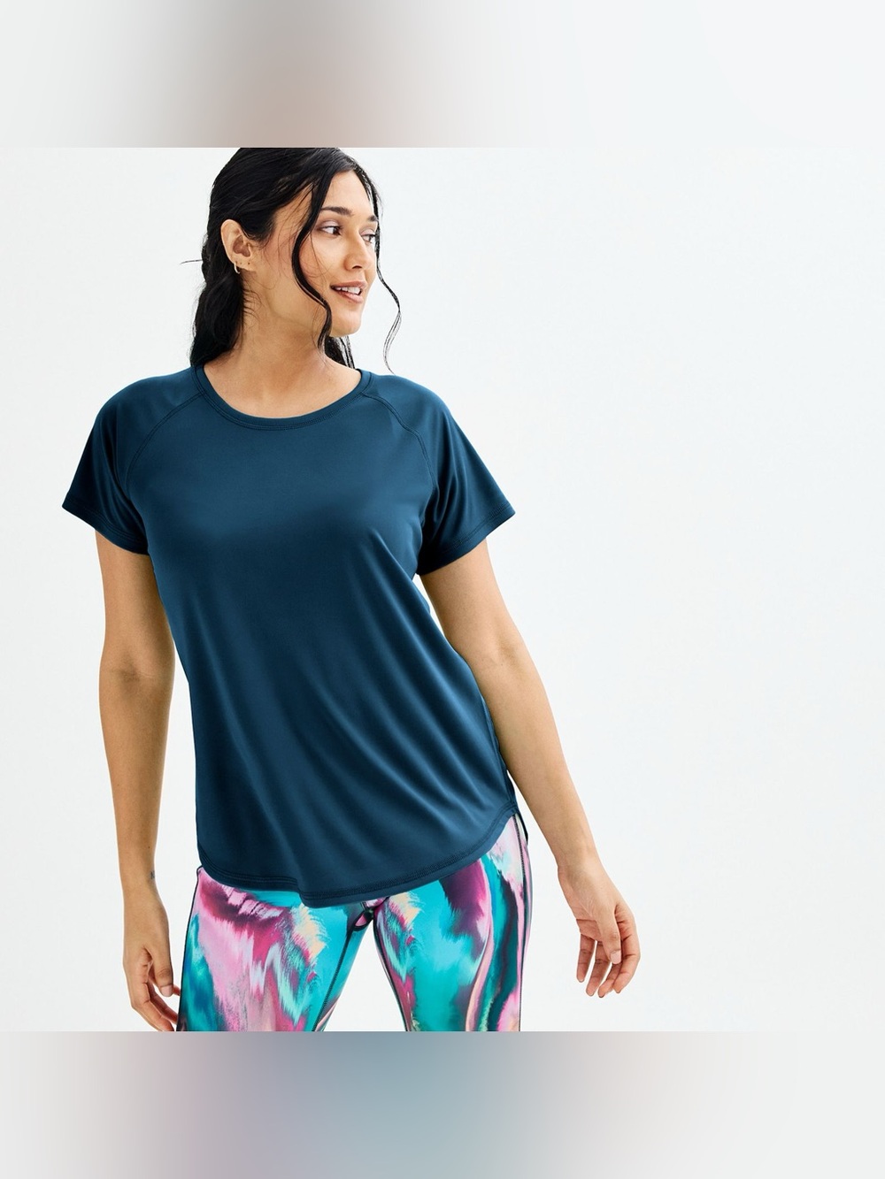 Women's Tek Gear® Dry Tek Tee in Blue Crayon